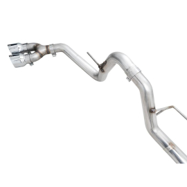 AWE 0FG Dual Side Exit Exhaust for 2021+ Ford F-150 - 4.5" Chrome Silver Tips