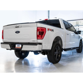 AWE 0FG Dual Side Exit Exhaust for 2021+ Ford F-150 - 4.5" Diamond Black Tips