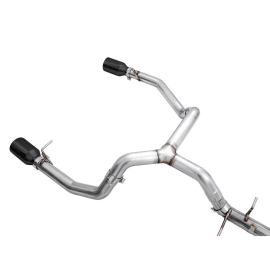 AWE 0FG Catback Split Rear Exit Exhaust for 4th Gen Silverado/Sierra 1500 5.3L (Flat Bumper) - Dual Diamond Black Tips