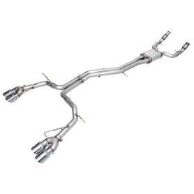 AWE Track Edition Exhaust for Audi C8 S6/S7 - Chrome Silver Tips
