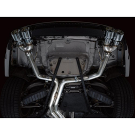 AWE Track Edition Exhaust for Audi C8 S6/S7 - Chrome Silver Tips