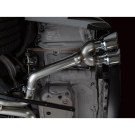 AWE Track Edition Exhaust for Audi C8 S6/S7 - Chrome Silver Tips