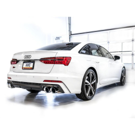 AWE Track Edition Exhaust for Audi C8 S6/S7 - Chrome Silver Tips