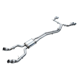 AWE Track Edition Exhaust for Audi C8 S6/S7 - Chrome Silver Tips