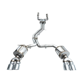 AWE Touring Edition Exhaust for Audi C8 S6/S7 - Chrome Silver Tips