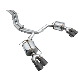 AWE Touring Edition Exhaust for Audi C8 S6/S7 - Diamond Black Tips