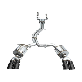 AWE Touring Edition Exhaust for Audi C8 S6/S7 - Diamond Black Tips