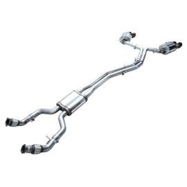 AWE Touring Edition Exhaust for Audi C8 S6/S7 - Diamond Black Tips