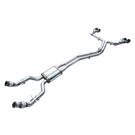 AWE Track Edition Exhaust for Audi C8 S6/S7 - Diamond Black Tips