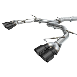 AWE Track Edition Exhaust for Audi C8 S6/S7 - Diamond Black Tips