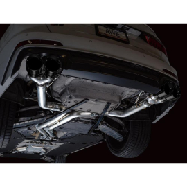 AWE Track Edition Exhaust for Audi C8 S6/S7 - Diamond Black Tips