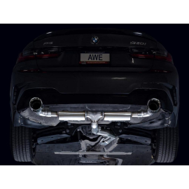 AWE Touring Edition Axleback Exhaust for BMW G2X 330i/430i - Chrome Silver