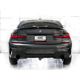 AWE Touring Edition Axleback Exhaust for BMW G2X 330i/430i - Diamond Black