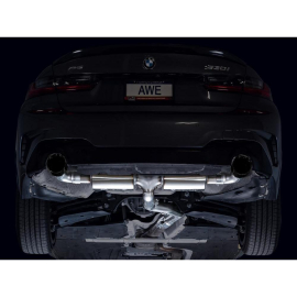 AWE Touring Edition Axleback Exhaust for BMW G2X 330i/430i - Diamond Black