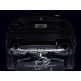 AWE Track Edition Axleback Exhaust for BMW G2X 330i/430i - Diamond Black