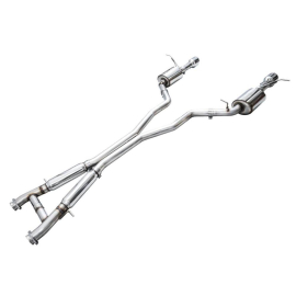 AWE Touring Edition Exhaust for Dodge Durango 6.4 / 6.2 SC - Chrome Silver Tips