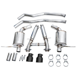 AWE Touring Edition Exhaust for Dodge Durango 6.4 / 6.2 SC - Diamond Black Tips