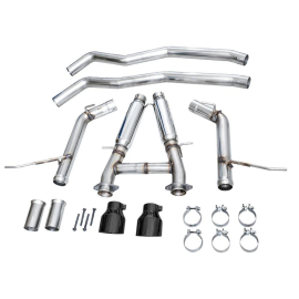 AWE Track Edition Exhaust for Dodge Durango 6.4 / 6.2 SC - Diamond Black Tips