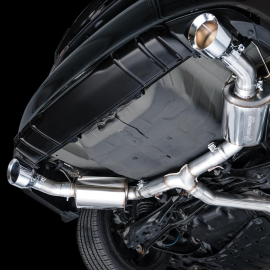 AWE Touring Edition Exhaust for FE1 Civic Si/DE4 Acura Integra - Chrome Silver