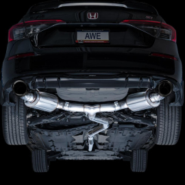 AWE Touring Edition Exhaust for FE1 Civic Si/DE4 Acura Integra - Diamond Black