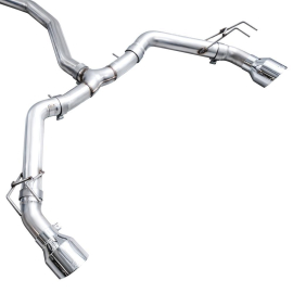 AWE Track Edition Exhaust for FE1 Civic Si/DE4 Acura Integra- Chrome Silver Tips