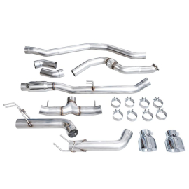 AWE Track Edition Exhaust for FE1 Civic Si/DE4 Acura Integra- Chrome Silver Tips