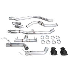 AWE Track Edition Exhaust for FE1 Civic Si/DE4 Acura Integra- Diamond Black Tips