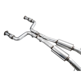 AWE Touring Edition Exhaust for Nissan Z - Chrome Silver Tips