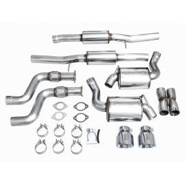 AWE Touring Edition Exhaust for Nissan Z - Chrome Silver Tips