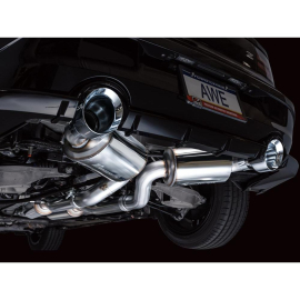 AWE Touring Edition Exhaust for Nissan Z - Chrome Silver Tips