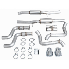 AWE Track Edition Exhaust for Nissan Z - Chrome Silver Tips