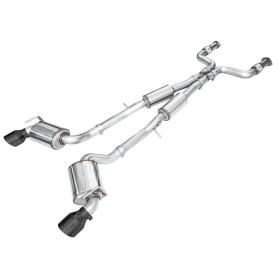 AWE Touring Edition Exhaust for Nissan Z - Diamond Black Tips