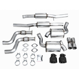 AWE Touring Edition Exhaust for Nissan Z - Diamond Black Tips