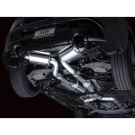 AWE Touring Edition Exhaust for Nissan Z - Diamond Black Tips