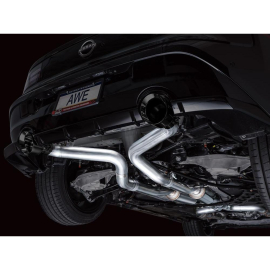 AWE Track Edition Exhaust for Nissan Z - Diamond Black Tips