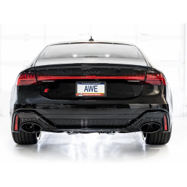 AWE SwitchPath Exhaust for C8 Audi RS 6/RS 7 - Diamond Black RS-style Tips