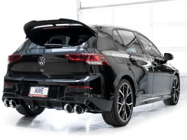 AWE Track Edition Exhaust for Volkswagen MK8 Golf R - Chrome Silver Tips