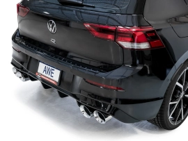 AWE Track Edition Exhaust for Volkswagen MK8 Golf R - Chrome Silver Tips