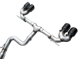 AWE Track Edition Exhaust for Volkswagen MK8 Golf R - Diamond Black Tips