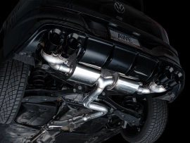 AWE Touring Edition Exhaust for Volkswagen MK8 Golf R - Diamond Black Tips