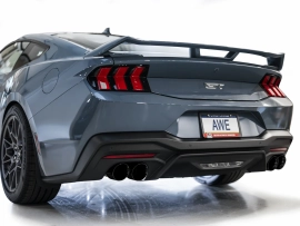 AWE SwitchPath Exhaust for S650 Ford Mustang GT Fastback - Quad Diamond Black Tips