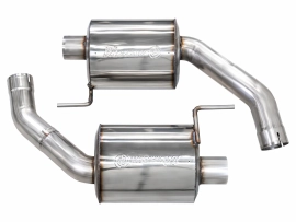 AWE Touring Edition Exhaust for S650 Ford Mustang GT Fastback - Dual Chrome Silver Tips