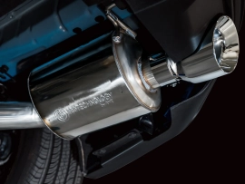 AWE Touring Edition Exhaust for S650 Ford Mustang GT Fastback - Dual Chrome Silver Tips