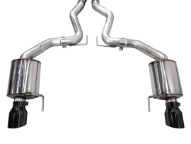 AWE Touring Edition Exhaust for S650 Ford Mustang GT Fastback - Dual Diamond Black Tips