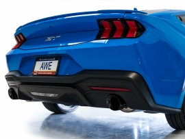 AWE Touring Edition Exhaust for S650 Ford Mustang GT Fastback - Dual Diamond Black Tips