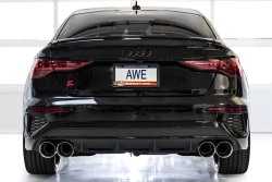 AWE Touring Edition Exhaust for Audi 8Y S3 - Chrome Silver Tups