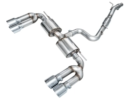 AWE Touring Edition Exhaust for Audi 8Y S3 - Chrome Silver Tups