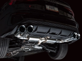 AWE Touring Edition Exhaust for Audi 8Y S3 - Chrome Silver Tups