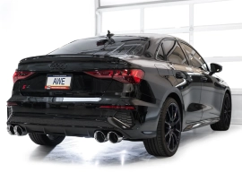 AWE Touring Edition Exhaust for Audi 8Y S3 - Chrome Silver Tups