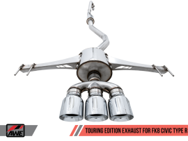 AWE Exhaust Suite for Honda FK8 Civic Type R (includes Front Pipe)